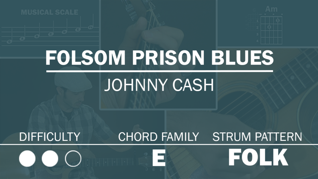 FOLSOM PRISON BLUES Simplified Guitar